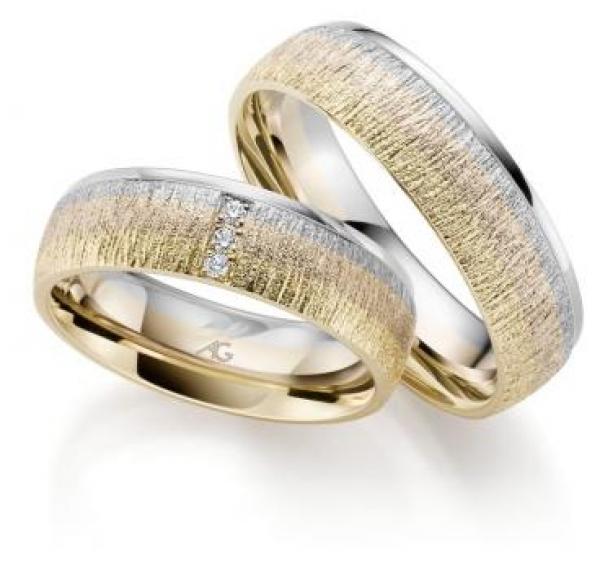 August Gerstner Trauringe Tricolour 4/31258/6 + 31258/6