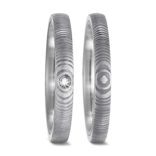 Titan Factory Trauringe 52538/001/001/T200 + 52538/001/000/T200