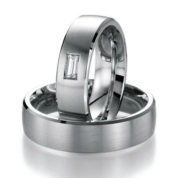 Nowotny-Collection Ruesch Trauringe Weissgold 02/40270-060 + 02/40280-060