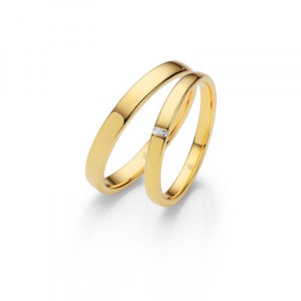 Rauschmayer Trauringe Gelbgold 10-02131 + 11-02131