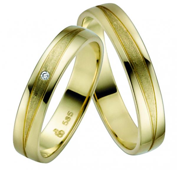 Rauschmayer Trauringe Gelbgold 10-04826 + 11-04826