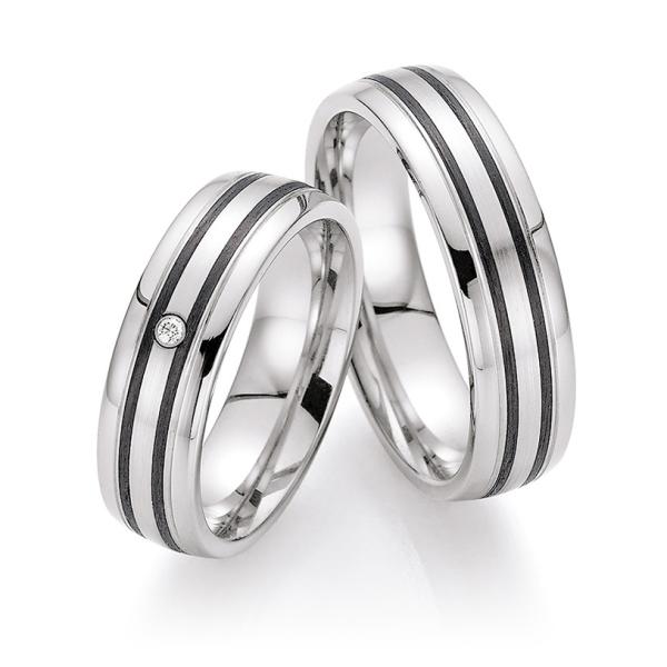 Fischer Trauringe Weissgold 06 05513/050 + 38 05513/050