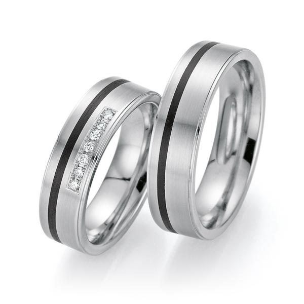 Bayer Trauringe Carbon 60 05518 /060 + 61 05518 /060