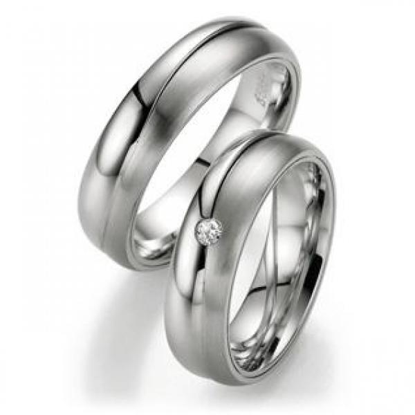 Fischer Trauringe Weissgold 0607160/060 + 3807160/060