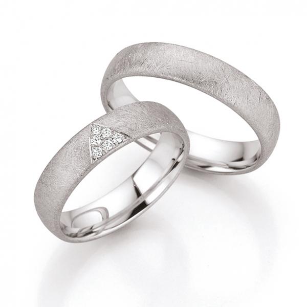 Fischer Trauringe Weissgold 6 7831/050 + 38 7831/050