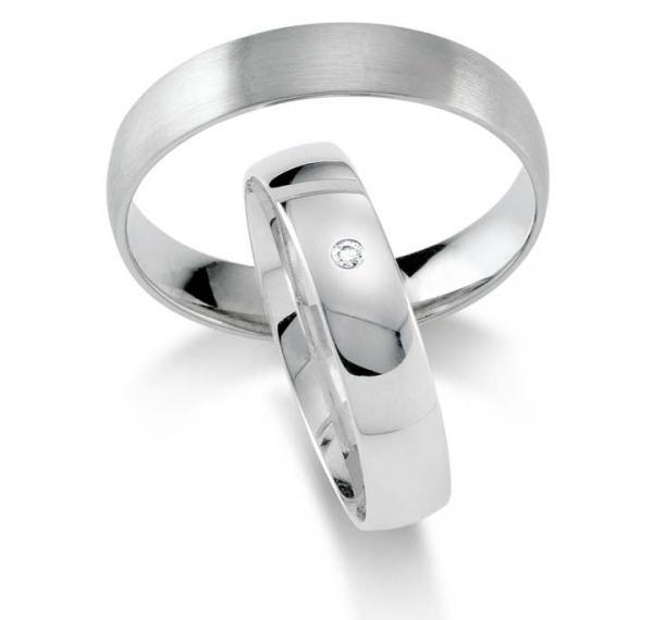 Gettmann Trauringe Klassisch 1102,45 + 1102,45BW