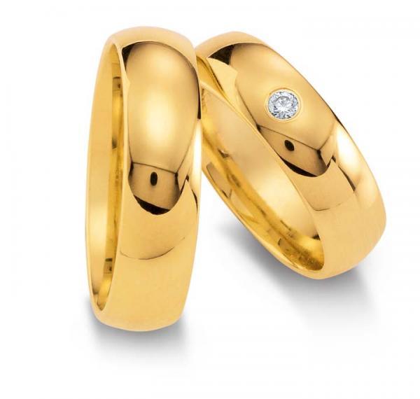 Gettmann Trauringe Klassisch 1103,60 + 1103,60B