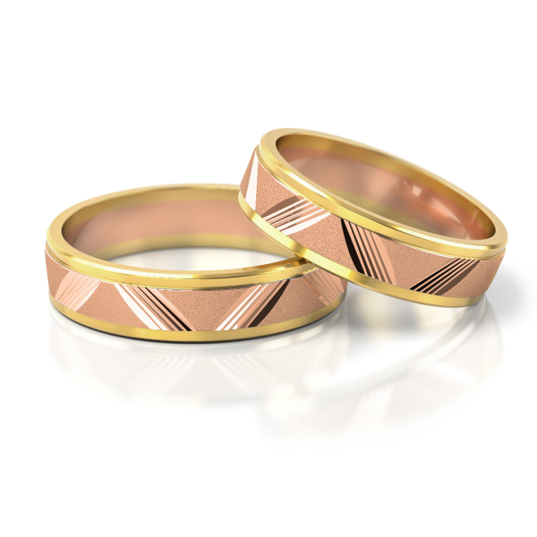 Stelmach Trauringe Weiss-Gelbgold 119