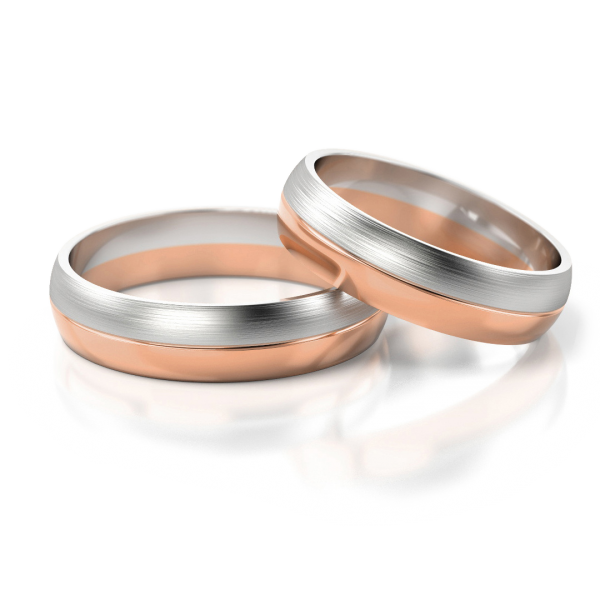 Stelmach Trauringe Weiss-Gelbgold 120