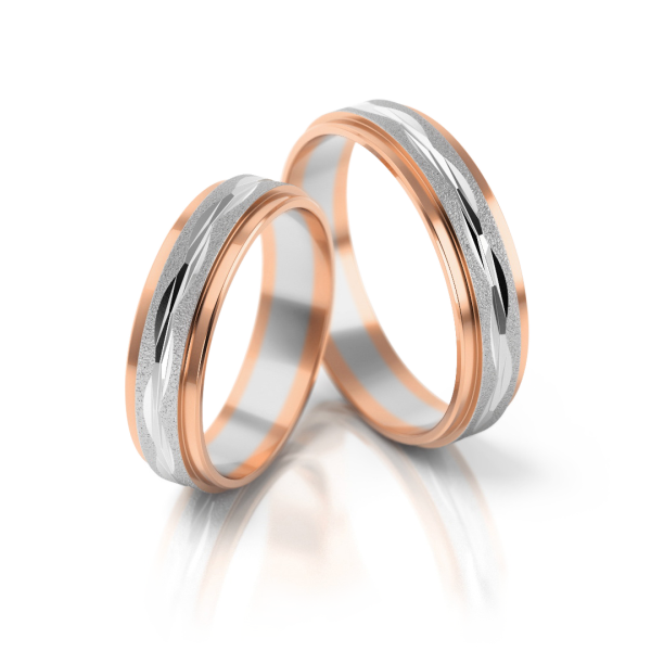 Stelmach Trauringe Weiss-Gelbgold 123