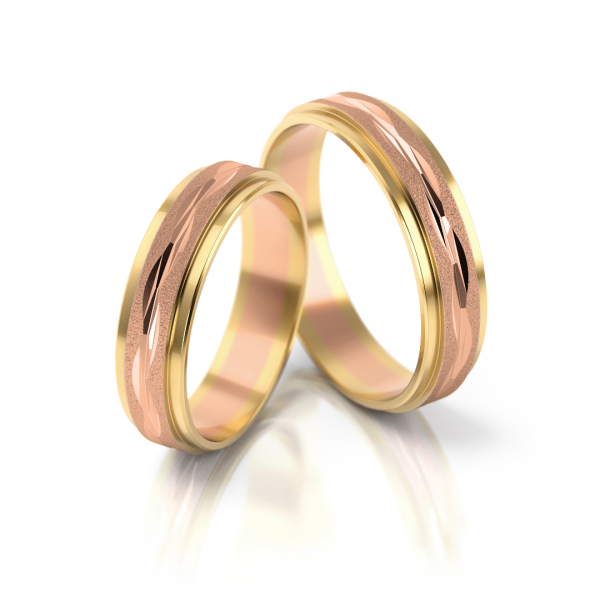 Stelmach Trauringe Weiss-Gelbgold 123