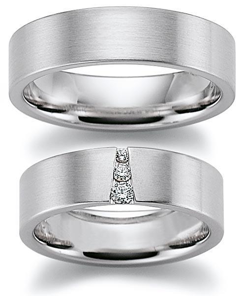 August Gerstner Trauringe Weissgold 4/20266/6 + 20266/6