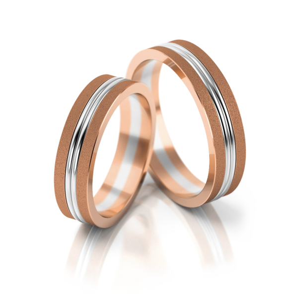 Stelmach Trauringe Weiss-Gelbgold 148