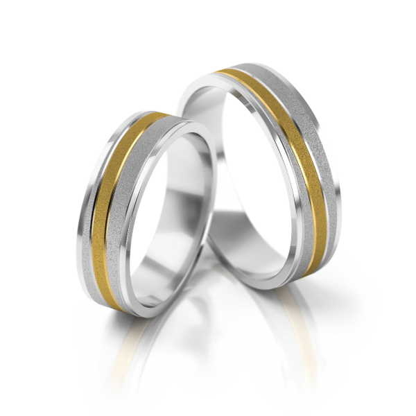 Stelmach Trauringe Weiss-Gelbgold 152