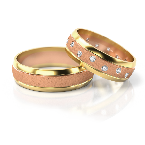 Stelmach Trauringe Weiss-Gelbgold 158