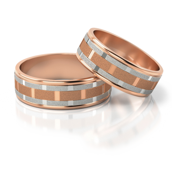 Stelmach Trauringe Weiss-Gelbgold 167