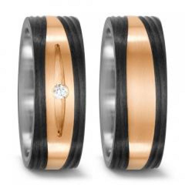 Titan Factory Trauringe 52527/001/005/G233 + 52527/001/000/G233