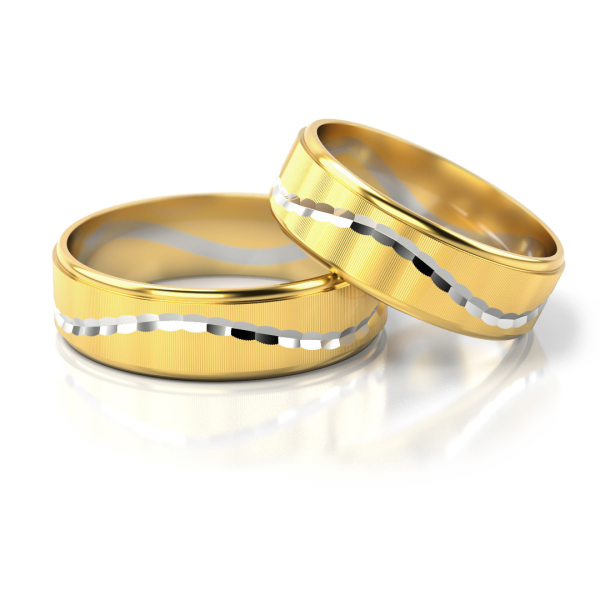 Stelmach Trauringe Weiss-Gelbgold 171