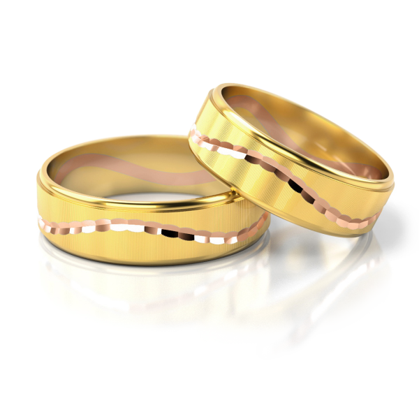 Stelmach Trauringe Weiss-Gelbgold 171