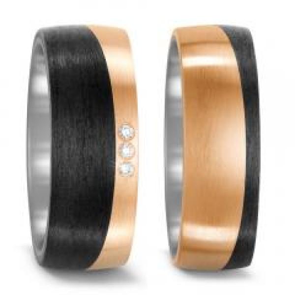 Titan Factory Trauringe 52533/001/003/G263 + 52533/001/000/G263