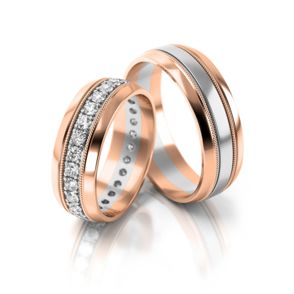 Stelmach Trauringe Weiss-Gelbgold 181