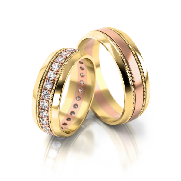 Stelmach Trauringe Weiss-Gelbgold 181