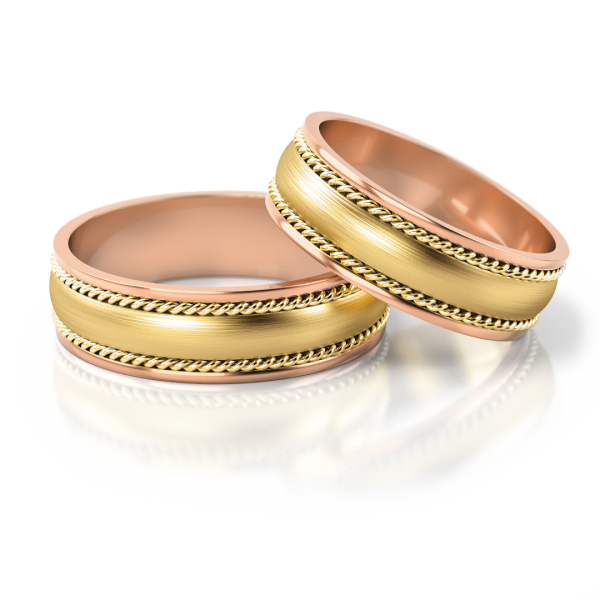 Stelmach Trauringe Weiss-Gelbgold 182