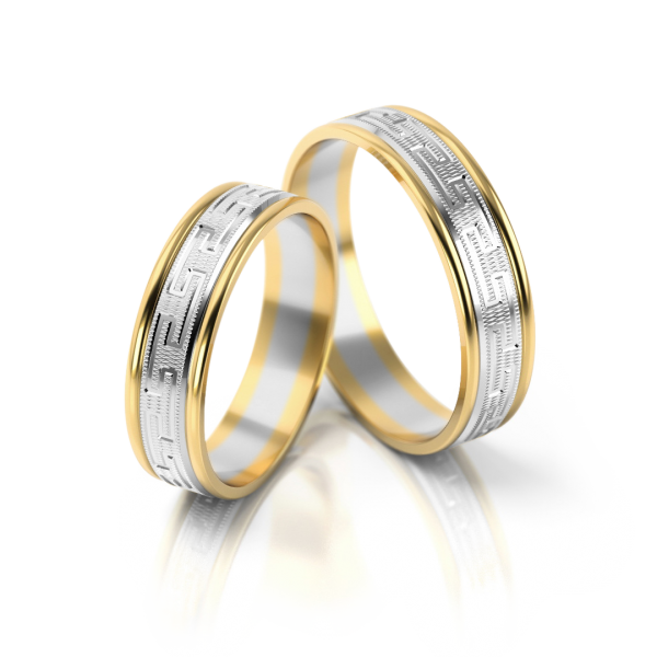 Stelmach Trauringe Weiss-Gelbgold 200