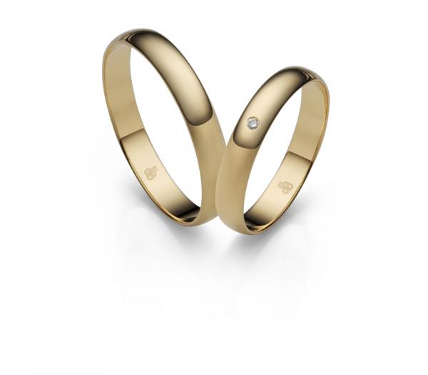 Rauschmayer Trauringe Gelbgold 21-00035 + 20-00035