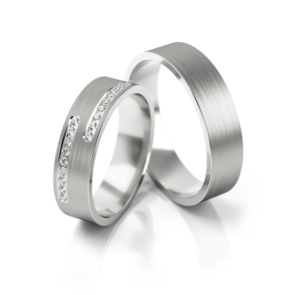 Stelmach Trauringe Weissgold 213