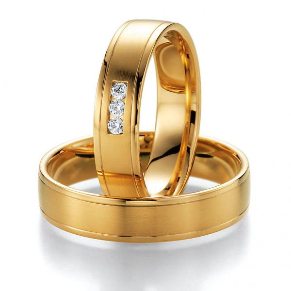 Nowotny-Collection Ruesch Trauringe Gelbgold 66/20050 + 66/20060