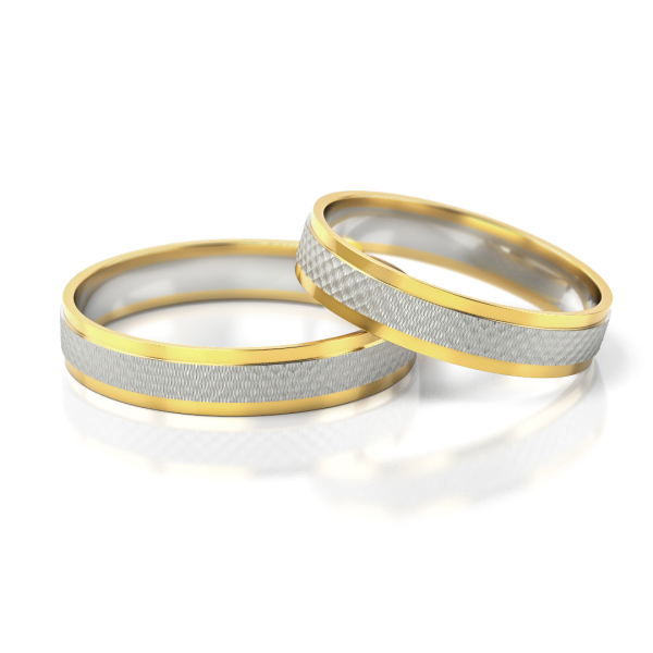 Stelmach Trauringe Weiss-Gelbgold 229