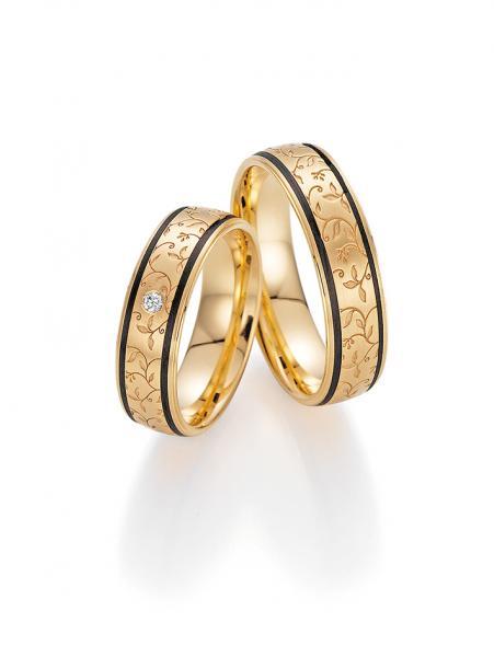 Fischer Trauringe Carbon 22 01320/060 + 23 01320/060