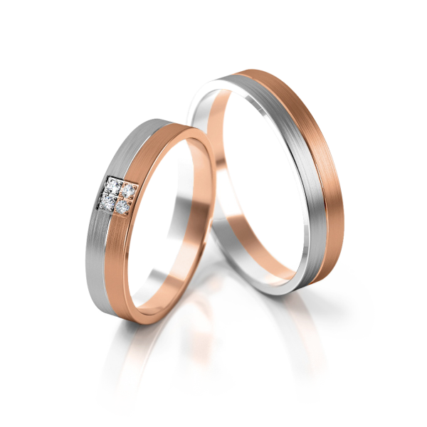 Stelmach Trauringe Weiss-Gelbgold 232