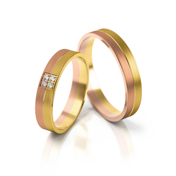 Stelmach Trauringe Weiss-Gelbgold 232