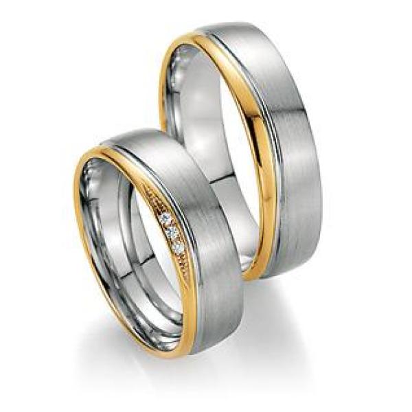 Fischer Trauringe Silber 14 30134/060 + 15 30134/060