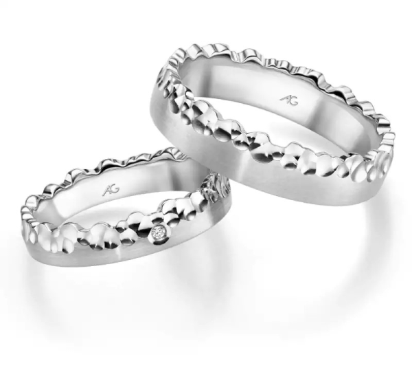 August Gerstner Trauringe Weißgold 4/31573/4.5​ + 31573/5.5