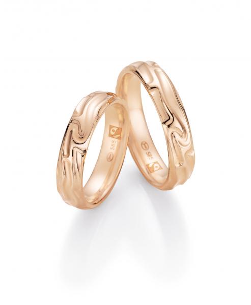 Nowotny-Collection Ruesch Trauringe Rotgold 33/30280-050 + 33/30280-050