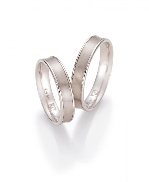 Nowotny-Collection Ruesch Trauringe Weissgold 33/30300-045 + 33/30300-045
