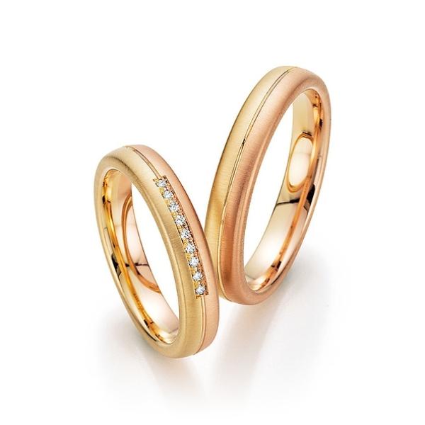 Fischer Trauringe Tricolour 38 07623-040 + 05 07623-040