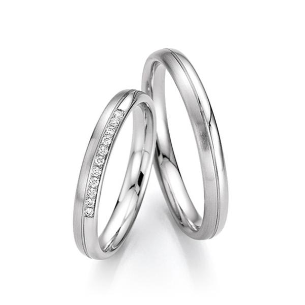 Fischer Trauringe Platin 48 16731-030 + 45 16731-030