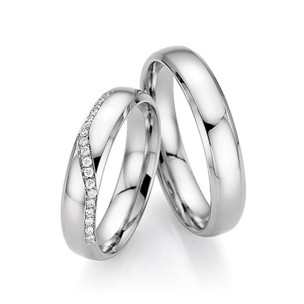 Fischer Trauringe Platin 48 17040-045 + 45 17040-045