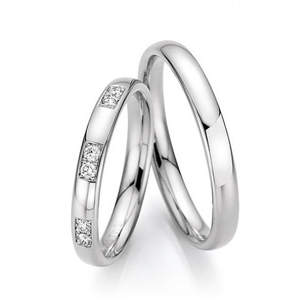 Fischer Trauringe Platin 48 17230-030 + 45 17230-030