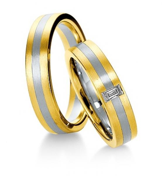 Breuning Trauringe Weiss-Gelbgold 48/036500+ 48/036510