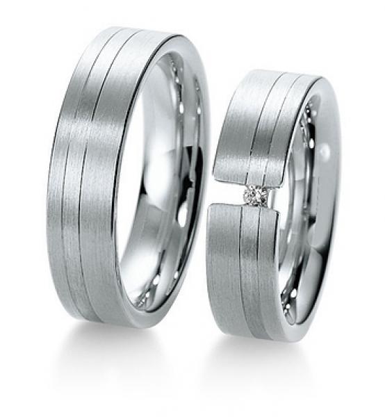 Breuning Trauringe Weiss-Gelbgold 48/040090+ 48/040100