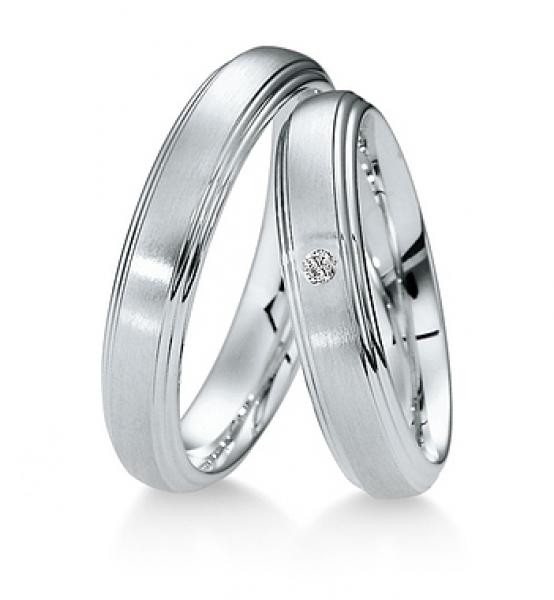 Breuning Trauringe Weissgold 48 040290 / 48 040300