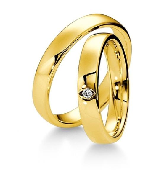 Breuning Trauringe Weissgold 48 040310 / 48 040320