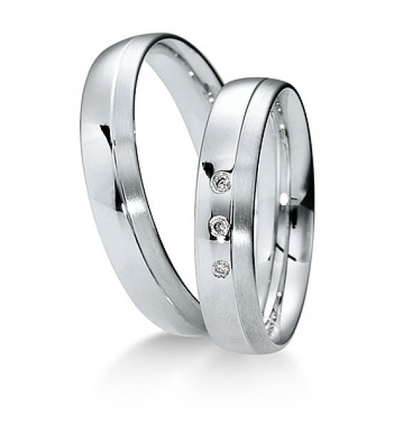 Breuning Trauringe Weissgold 48 040350 / 48 040360
