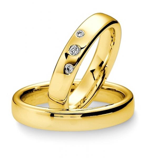 Breuning Trauringe Weissgold 48 040390 / 48 040400