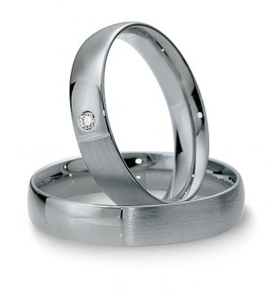 Breuning Trauringe Weiss-Gelbgold 48 040650 / 48 040660